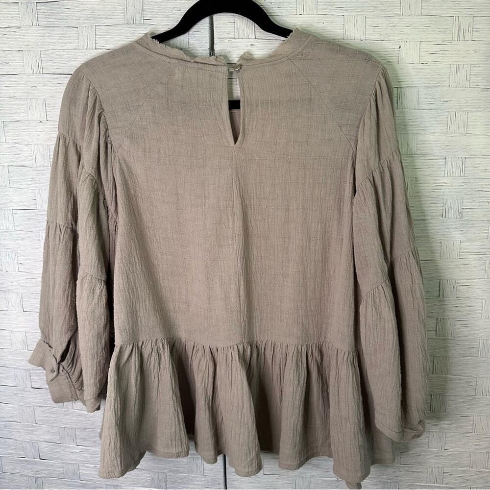 Mod Ref Oversize Peasant Top Balloon Sleeves Gazz… - image 2